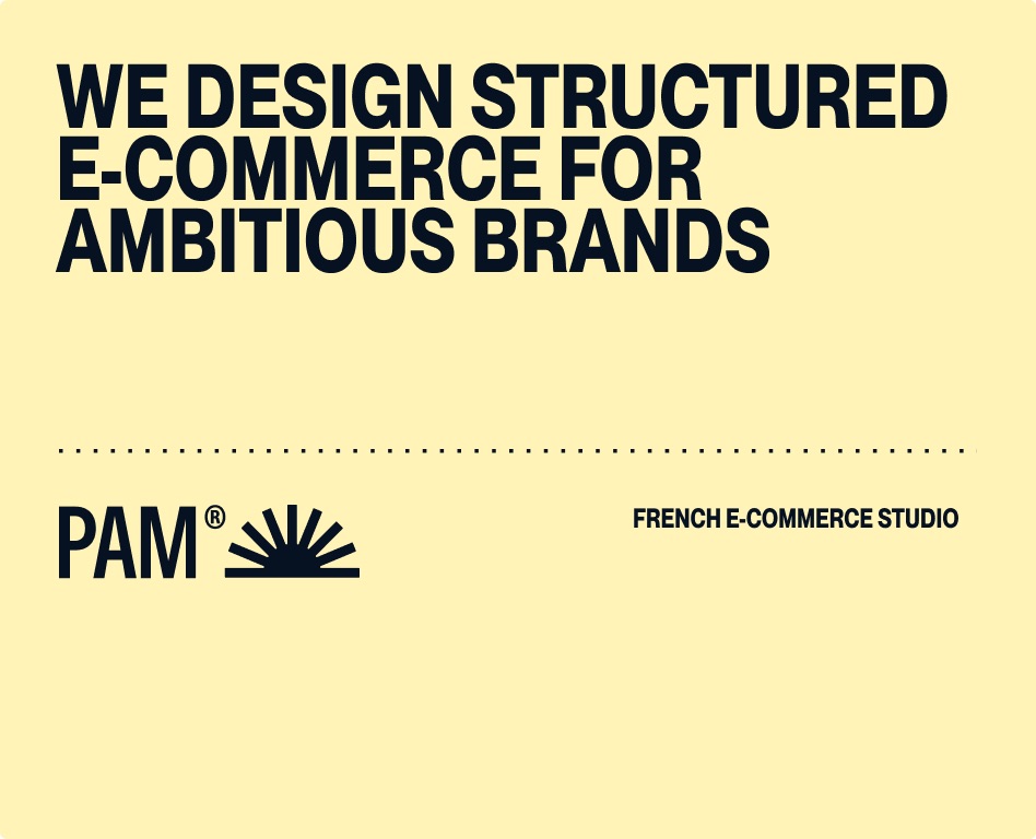 PAM — French e-commerce studio